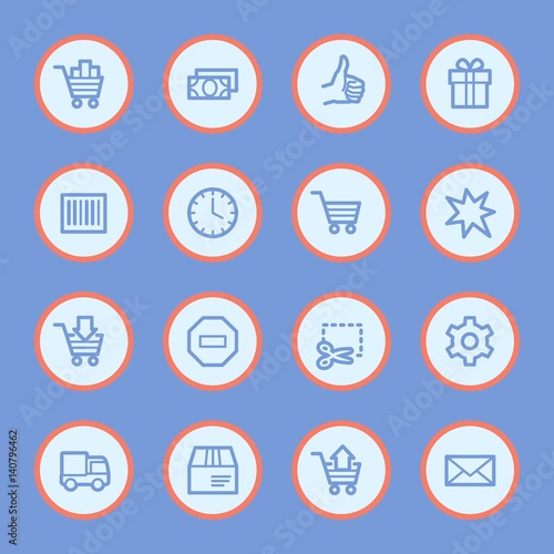 Shopping web icons