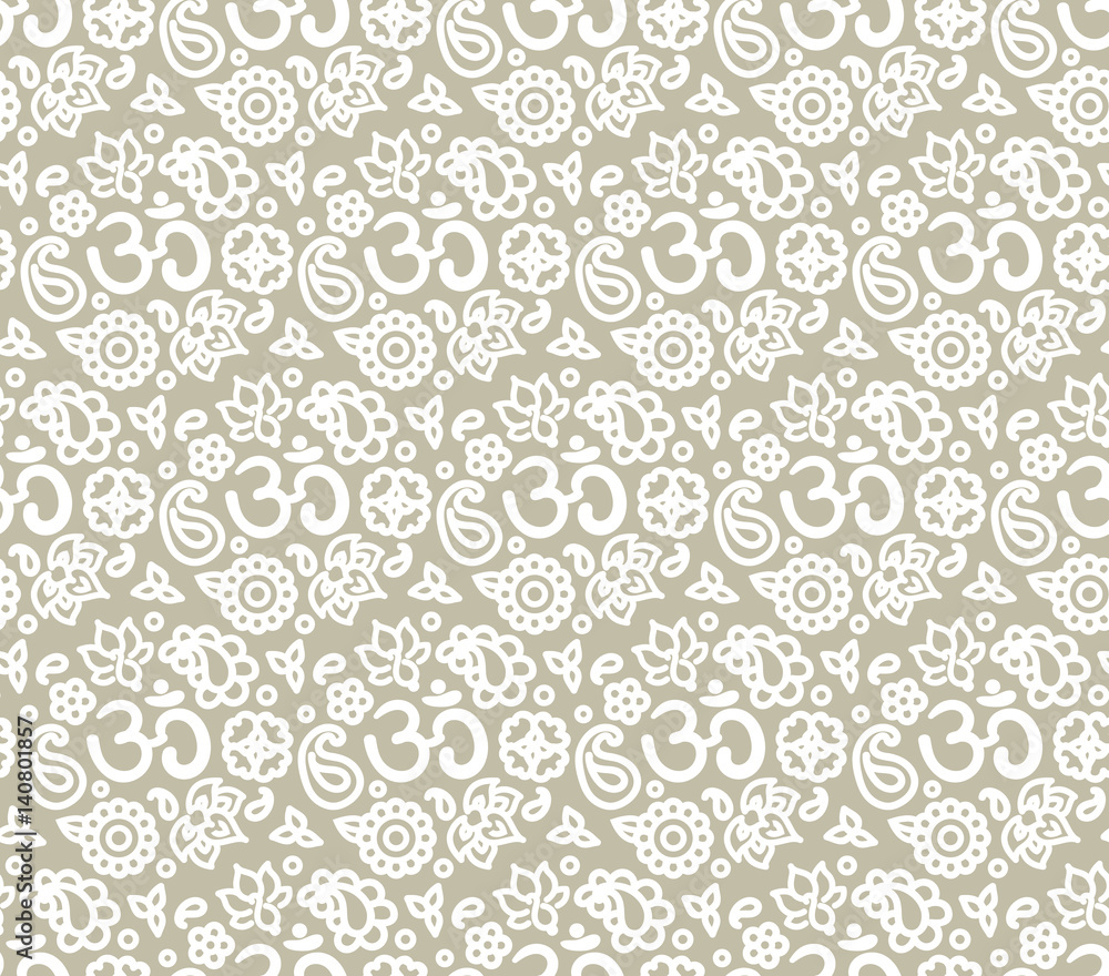 OM seamless pattern OM seamless pattern