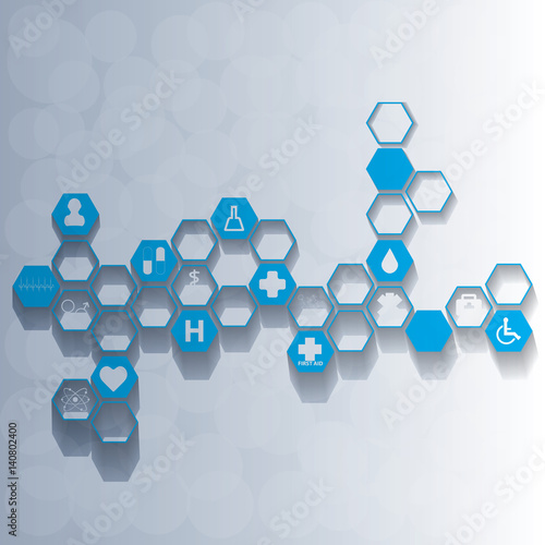 Abstract medical background .