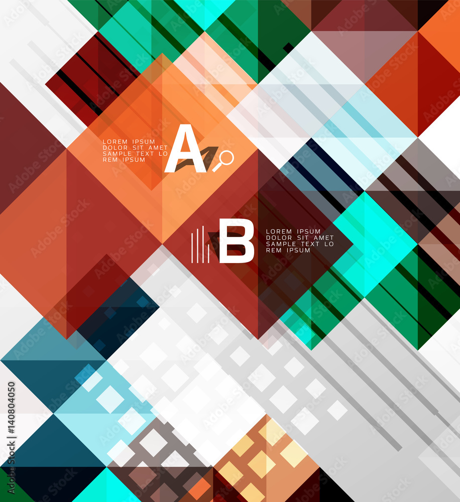 Modern geometrical square banner, minimalistic abstract background Modern geometrical square banner, minimalistic abstract background