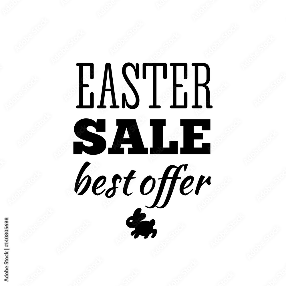 Easter sale offer. Vector illustration