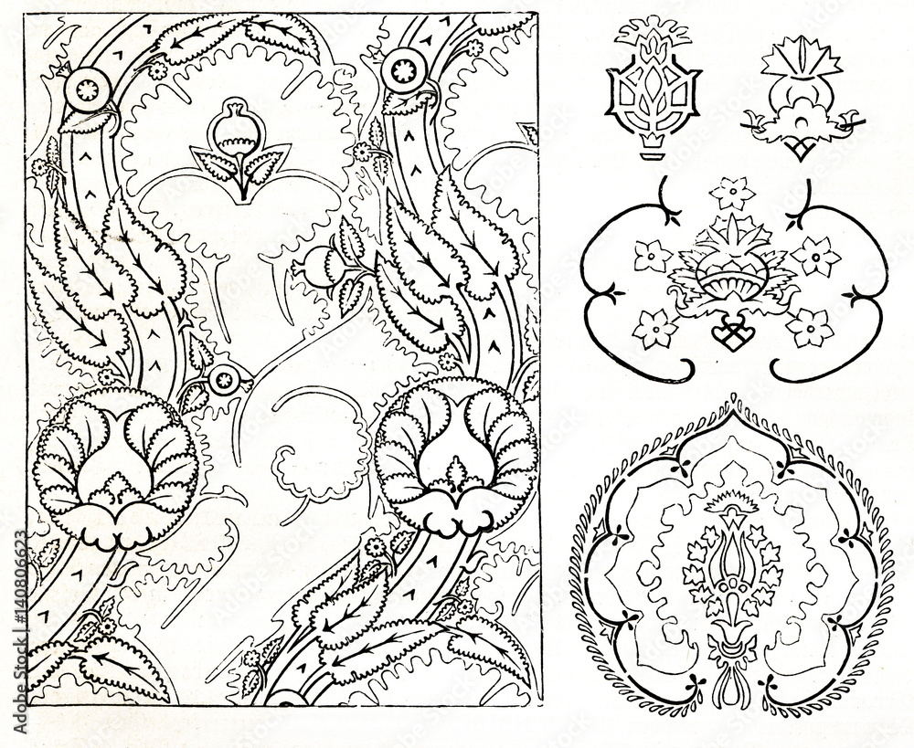 Pomegranate ornaments (from Meyers Lexikon, 1895, 7/858) Pomegranate ornaments (from Meyers Lexikon, 1895, 7/858)