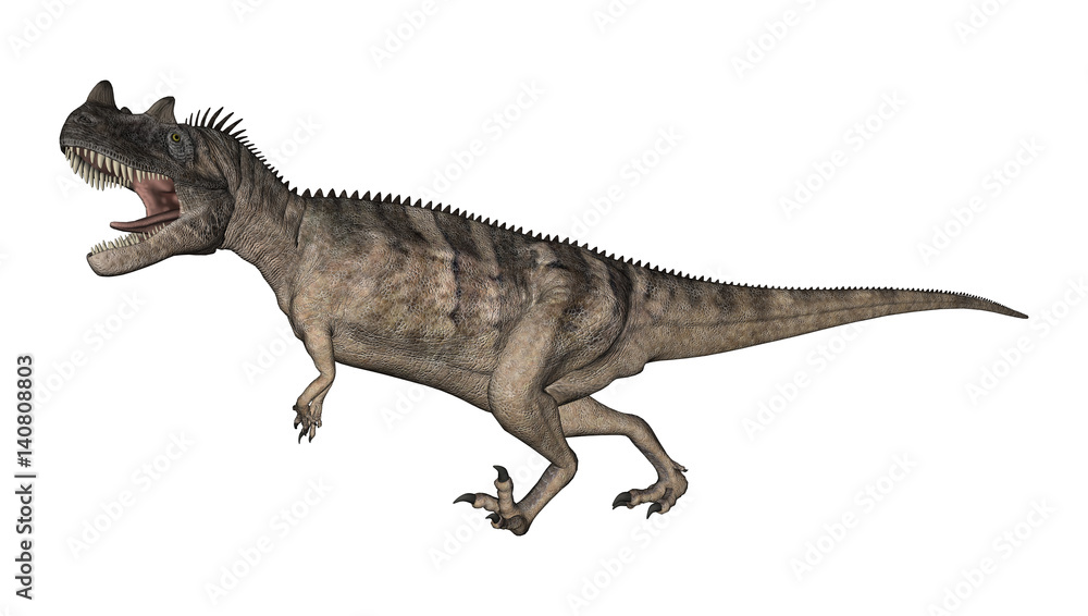 3D Rendering Dinosaur Ceratosaurus on White 3D Rendering Dinosaur Ceratosaurus on White