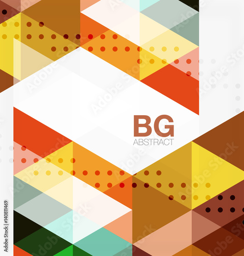 Vector abstract colorful triangle repetition