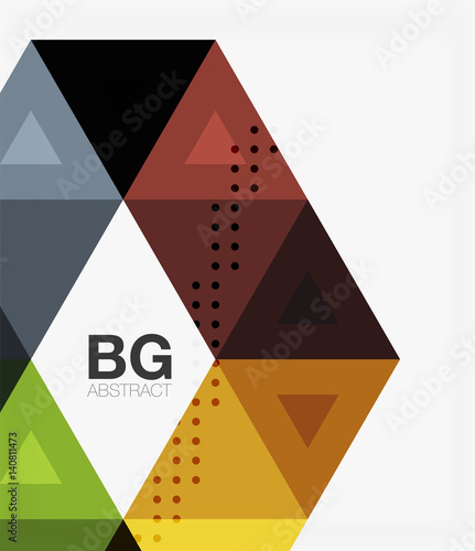 Vector abstract colorful triangle repetition