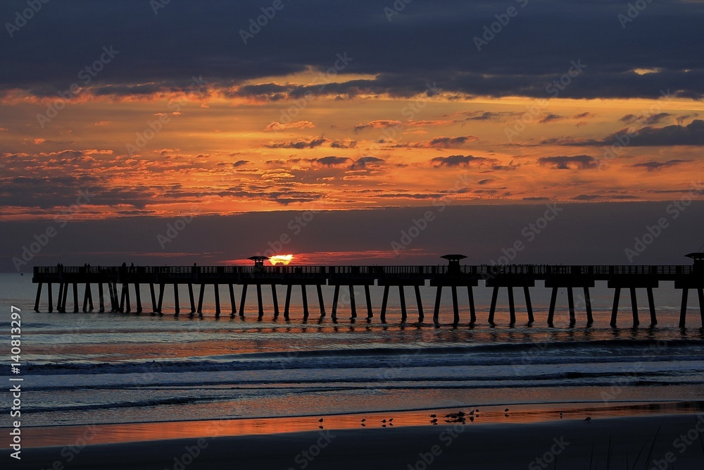 Sunrise at the pier Sunrise at the pier