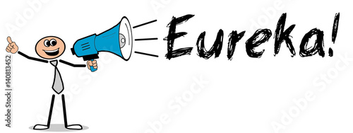 Fotografia Eureka! / Mann mit Megafon
