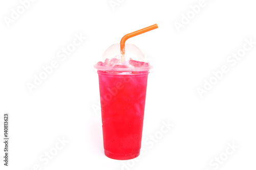 Wallpaper Mural Red sweet drink isolated on white background Torontodigital.ca