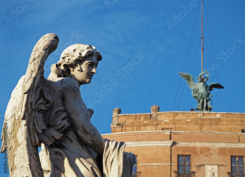 Wall Mural Stone Angel