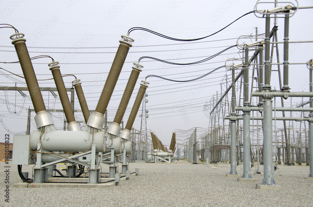 Circuit Breaker in Substation Stock Photo Adobe Stock