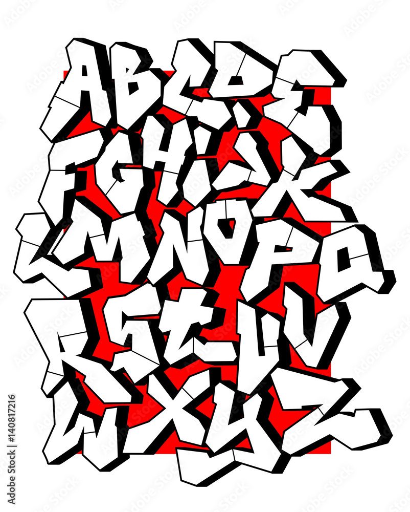 Straight lines font. Editable vector alphabet Straight lines font. Editable vector alphabet
