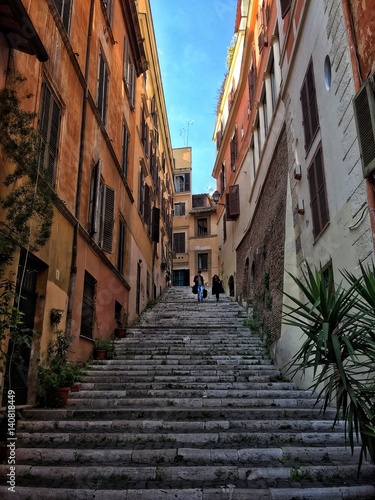 scalinata al rione monti a roma photo