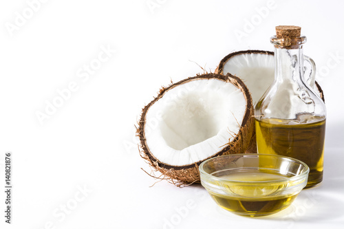 Coconut oil isolated on white background
