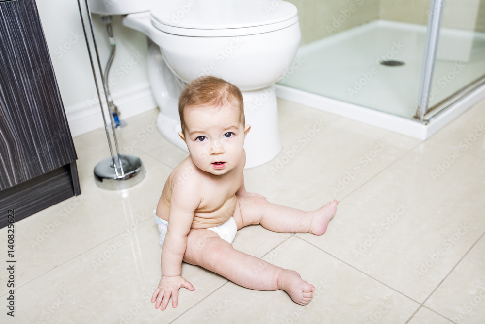 Toddler baby toilet in bathroom Toddler baby toilet in bathroom