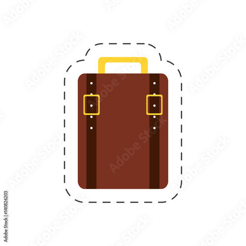 suitcase baggage travel tourist vector illustration eps 10