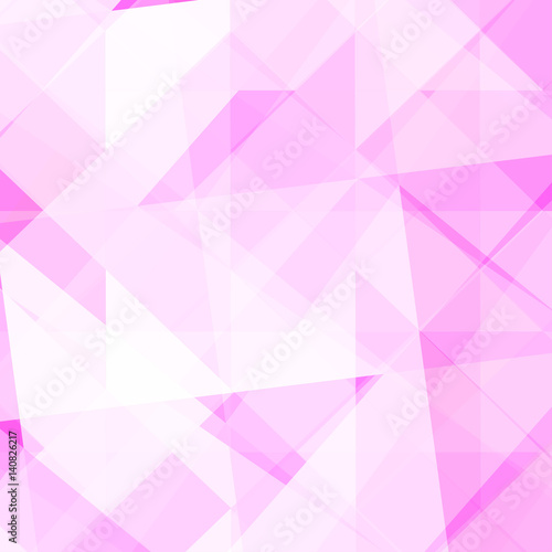 Abstract pink geometric background. Background color triangles and polygons. Vector image