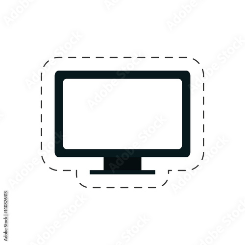 tv screen service hotel vector illustration eps 10 photo