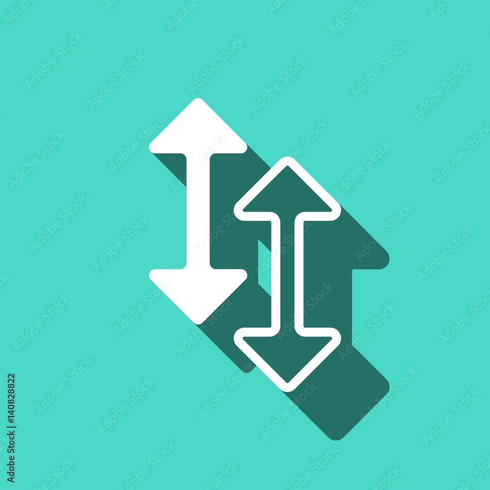 arrow icon stock vector illustration flat design arrow icon stock vector illustration flat design