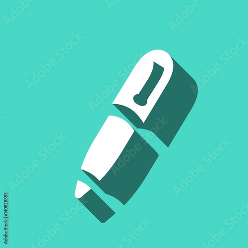 pen icon stock vector illustration flat design