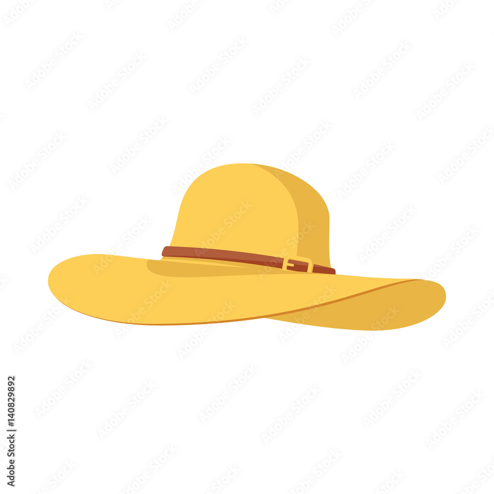 beach hat panama icon