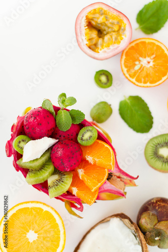 fresh exotic fruits