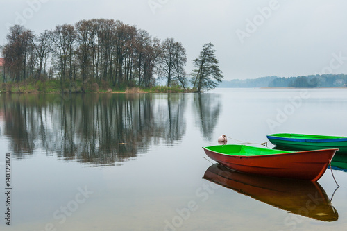 Boat at the Lake Gavle, Trakai, Lithuania