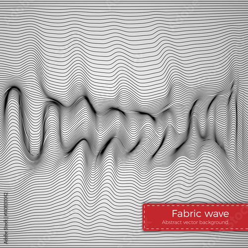 Fabric wave background