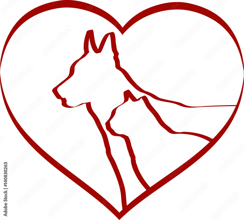 Pet friendly sign - vector Stock Vector | Adobe Stock