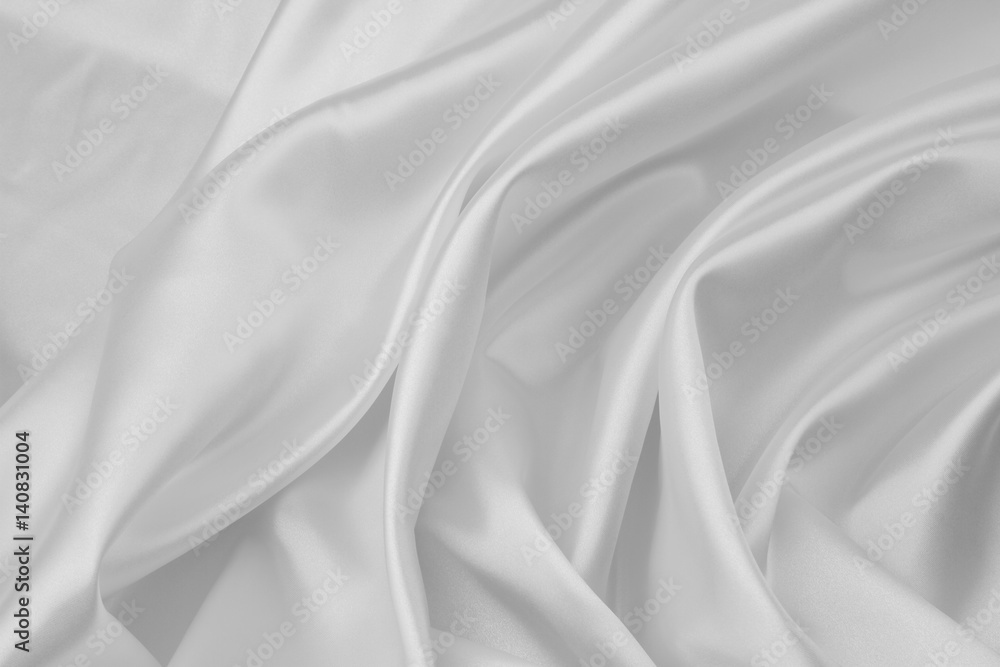 White silk fabric White silk fabric