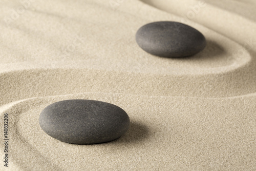 Photography zen meditation stone background, Buddhism stones presenting ying yang for relaxation balance and harmony or spa wellness concept for purity