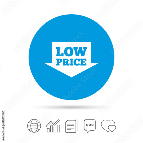 Low price sign icon. Special offer symbol.