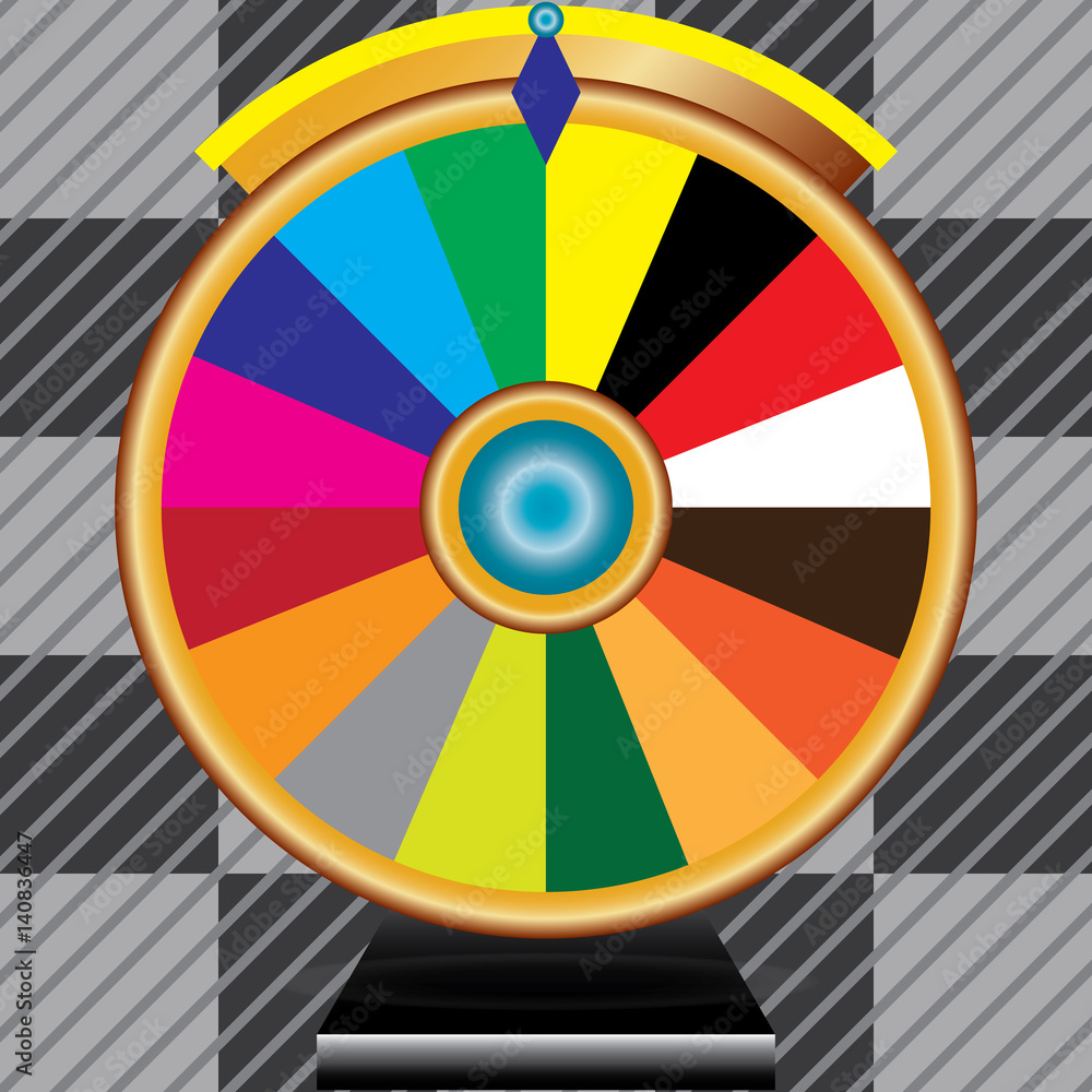 Wheel of Fortune, Lucky Icon. Vector Illustration EPS10. Wheel of Fortune, Lucky Icon. Vector Illustration EPS10.
