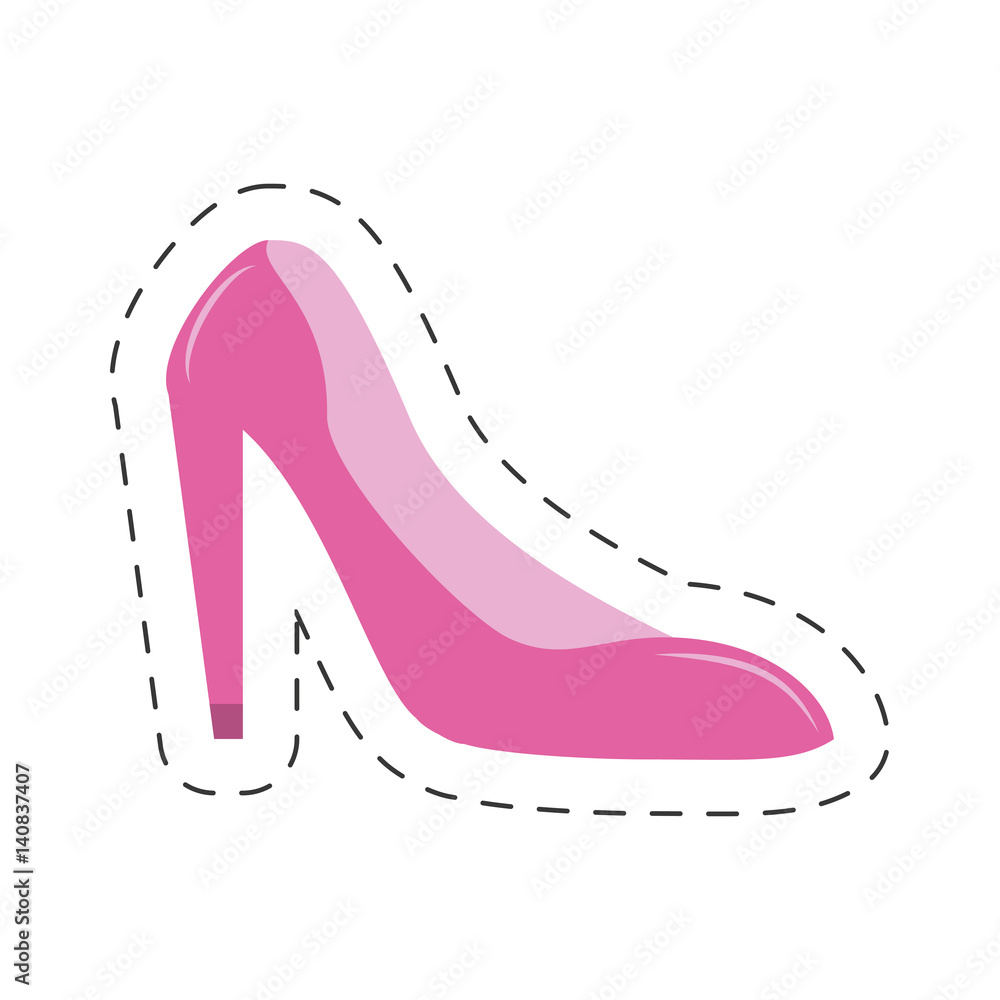 fucsia pump icon image, vector illustration design fucsia pump icon image, vector illustration design