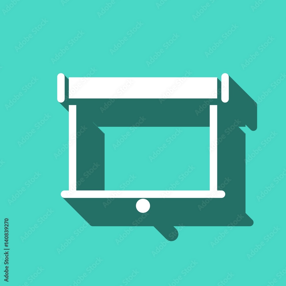 projector icon stock vector illustration flat design projector icon stock vector illustration flat design