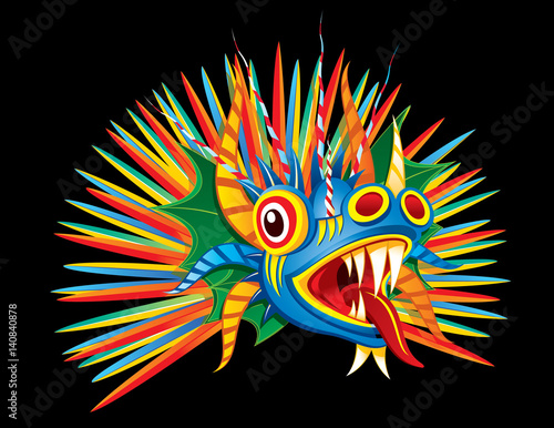 carnival diablico mask