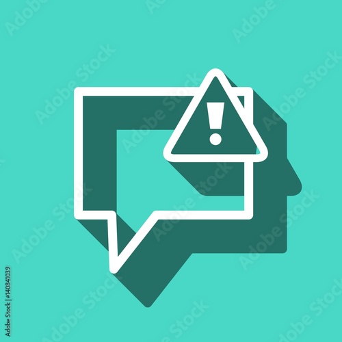 alert icon stock vector illustration flat design