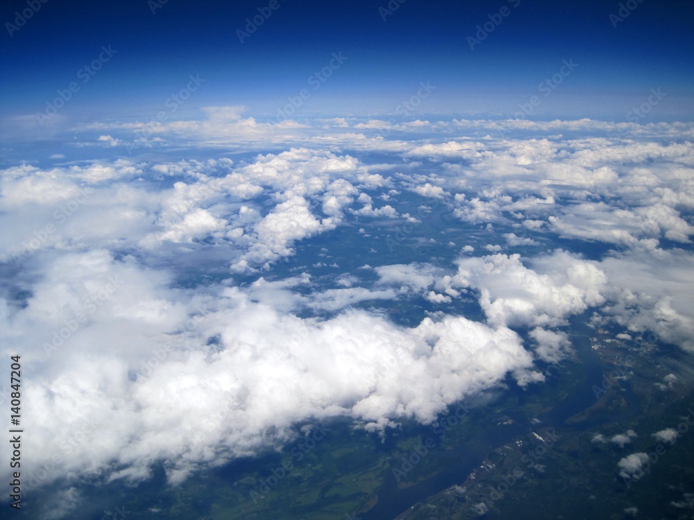 Puget Sound from airplane Puget Sound from airplane