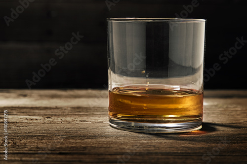 Single Glass of Straight Bourbon