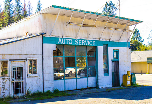 Old Abandoned Automobile Service Station
