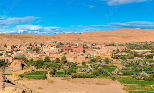 Panoramic view of Ait Benhaddou, a UNESCO world heritage site in Morocco © Leonid Andronov