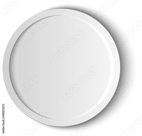 Paper round banner Stock Illustration