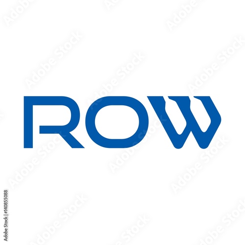 row logo vector.