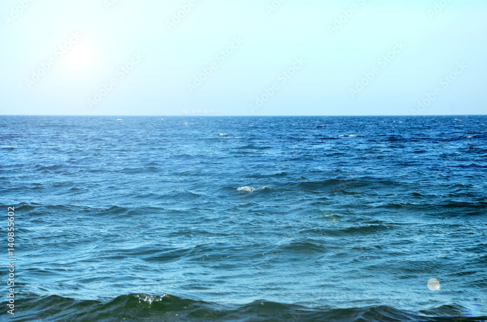 A beautiful sea in sunny day in summer