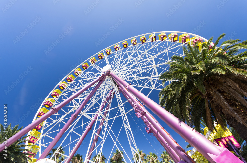 Fototapeta premium Colorful Ferris wheel
