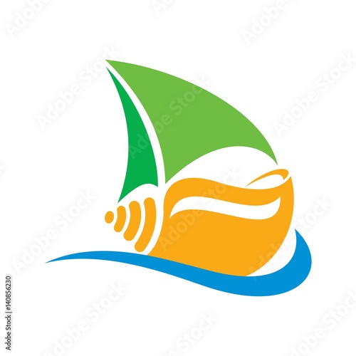 sail logo vector.