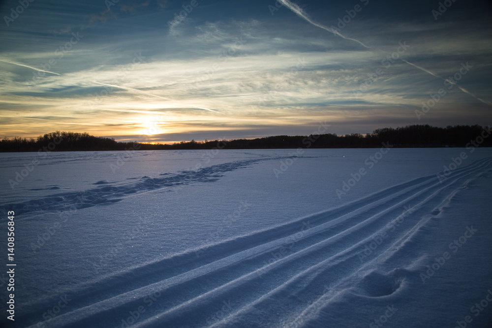 Tracks Sunset