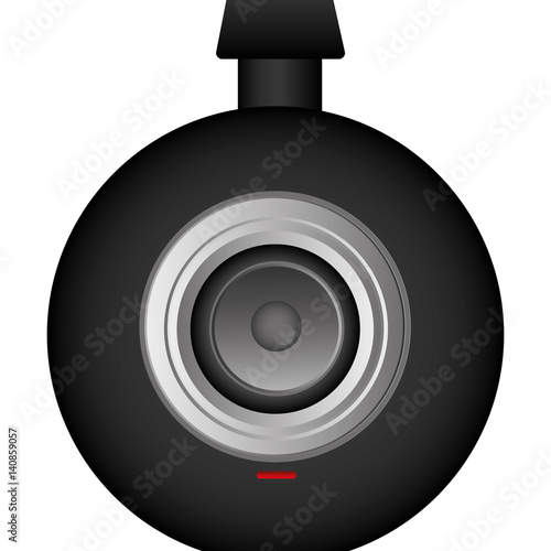 computer technological camera icon, vector illustration design