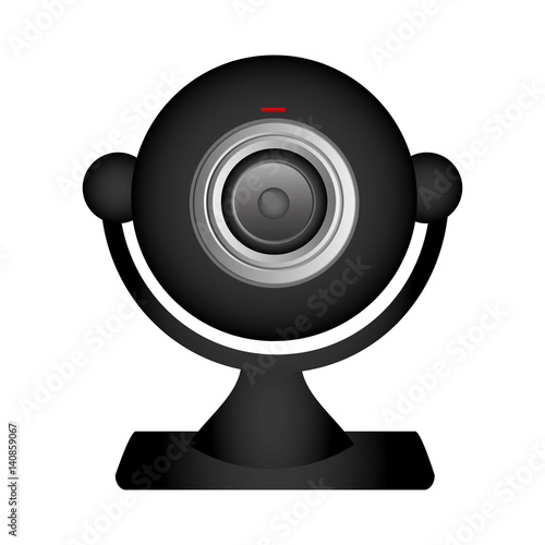 technology computer webcam icon, vector illustration design