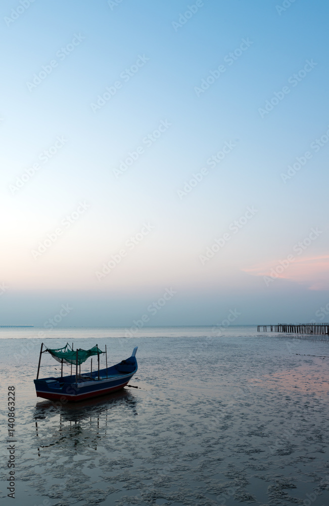 Fishing boat on dock