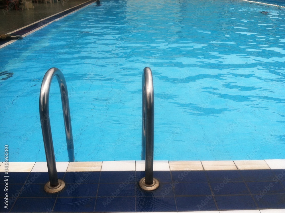 Obraz premium Stair at Swimming Pool